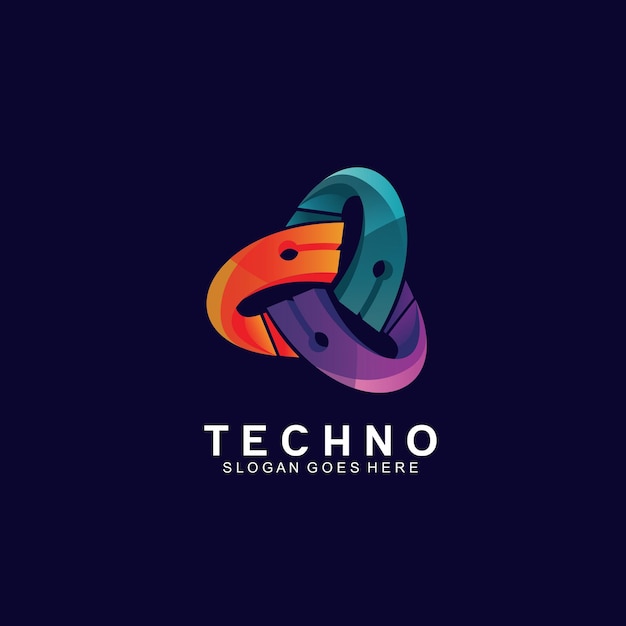 3D-technologie logo ontwerp