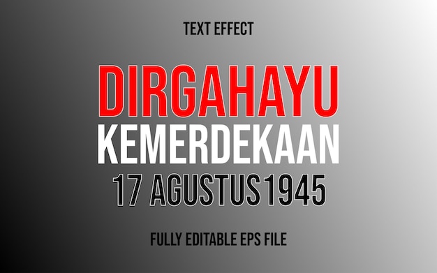 3D TEKST EFFECT DIRGAHAYU