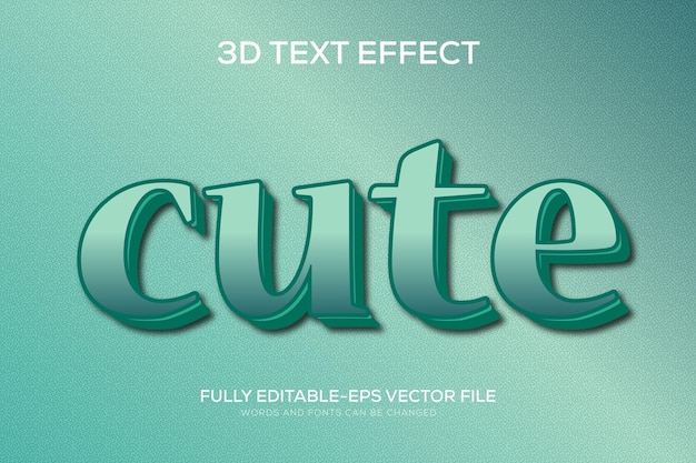 Vector 3d-tekst effect