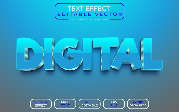 3D-teksteffect digitaal