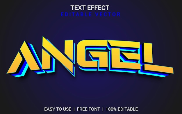 3D-teksteffect engel