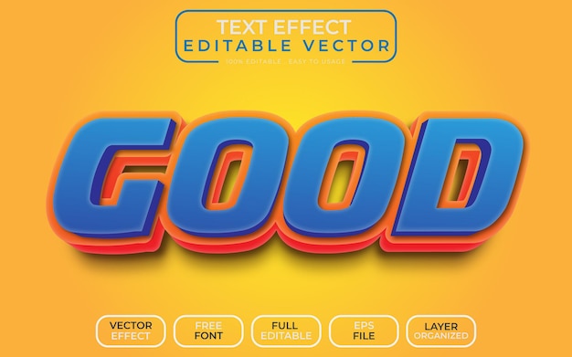 3D-teksteffect Goed