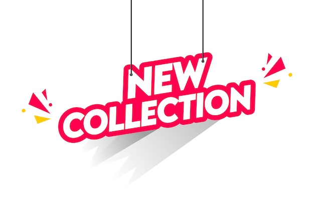 3D-tekstontwerp nieuwe collectie