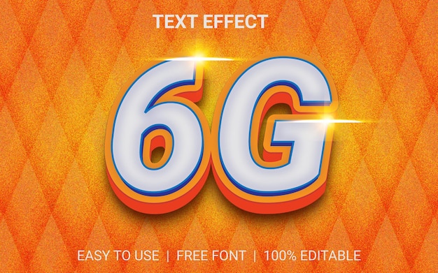 3d text effect 6g