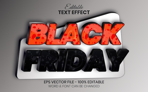 Effetto testo 3d stile black friday effetto testo modificabile