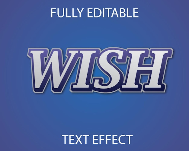 3d text effect design template