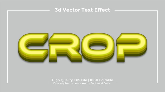 3d text effect editable high quality vector template