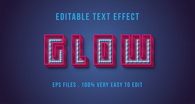 3d text effect, editable text