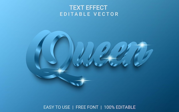 Vector 3d text effect eps vector file