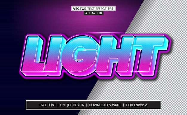 3D Text Effect Fully Editable