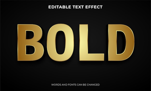 3D-текстовый эффект в роскошном золотом стиле