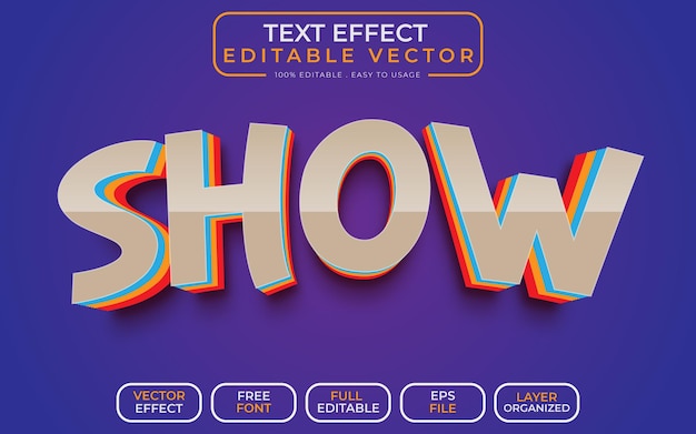 3d Text Effect Show