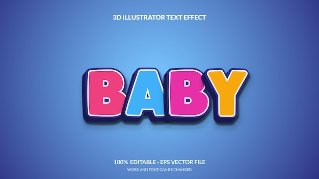 3d 텍스트 효과 템플릿