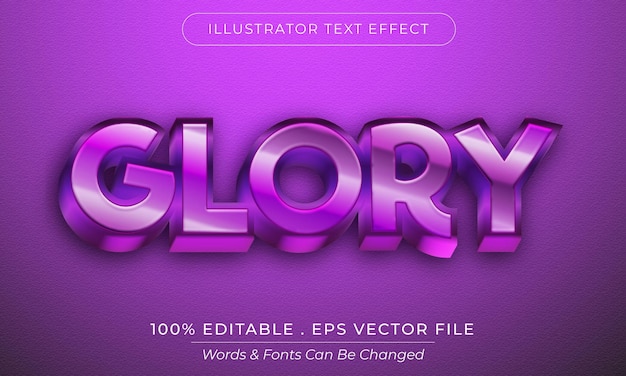 3d text style effect template design