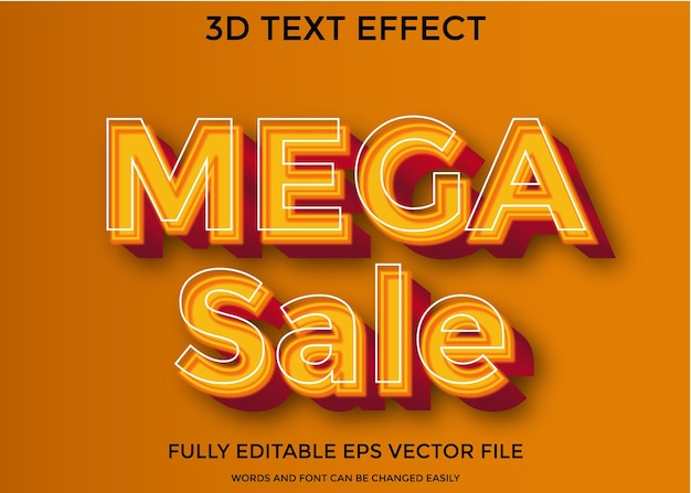 3d text style effect