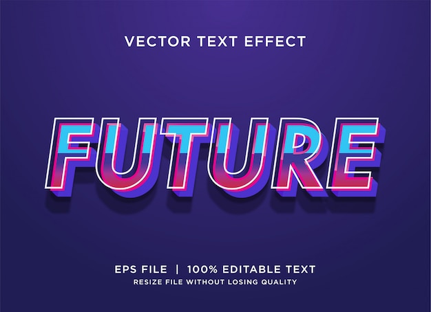 Vector 3d  text style effect