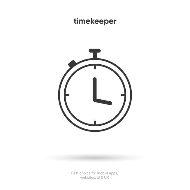 3d timekeeper timer clock stopwatch isolated icons set with different time Countdown timer