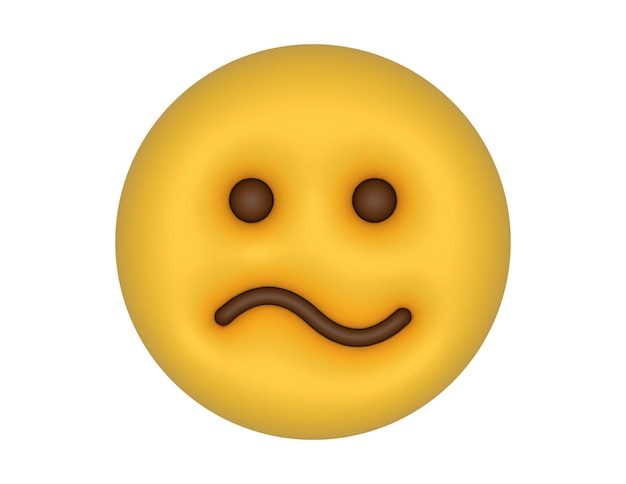 Vector a 3d tired emoji in white background