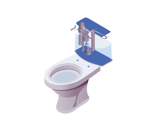 3d toilet vector zit toilet vector badkamer vector mordern toilet vector