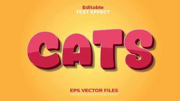 3Dタイプ EPS 編集可能なテキスト エフェクトとフォントを変更できます