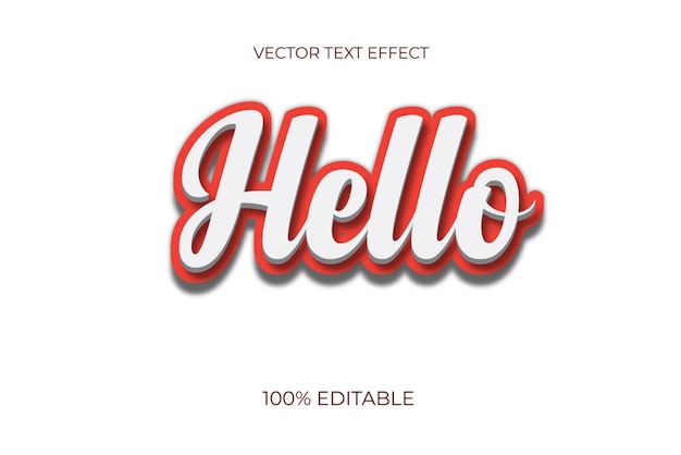 3D-typografie bewerkbare tekst-effectontwerp