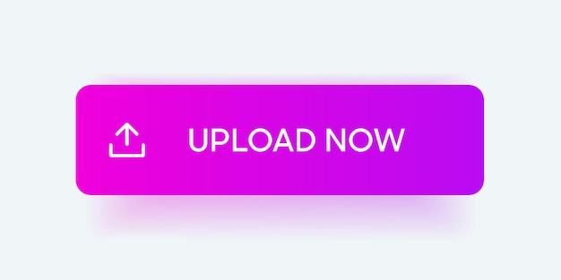 3d upload button icon. uploading icon. up arrow bottom side symbol. click here button for ui ux