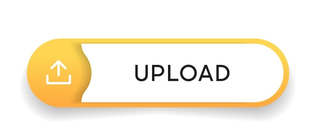 3d uploadknoppictogram uploadpictogram pijl-omhoog onderkant symbool klik hier knop voor ui ux