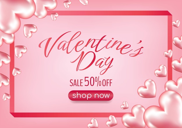 3d valentines day landing page