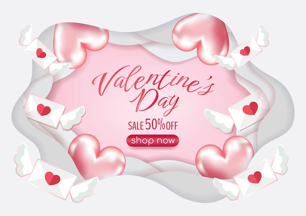 3d valentines day landing page