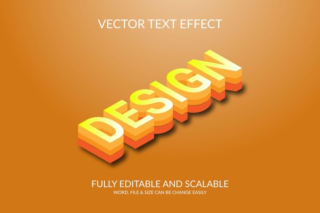 Vector 3d vector eps text effect template design