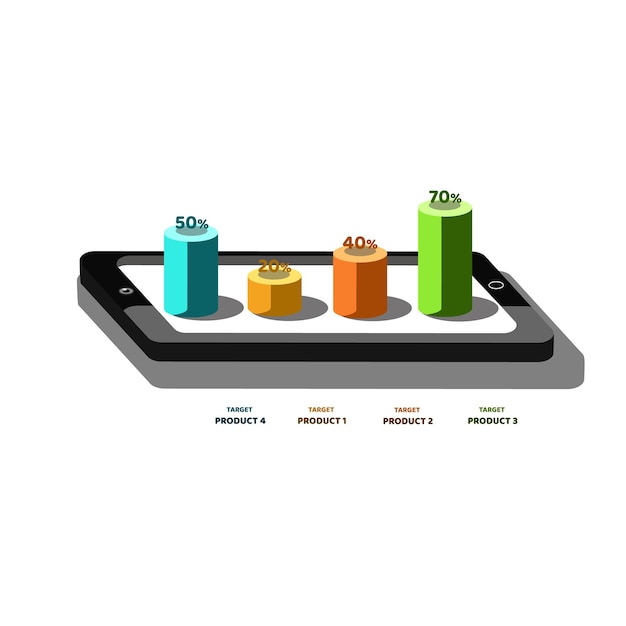 Elementi di design infografica vettoriale 3d