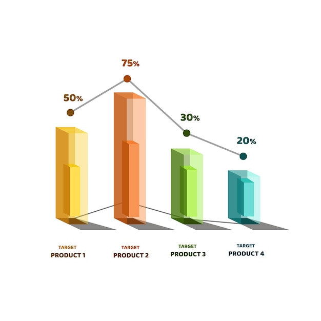 3D-vector infographic ontwerpelementen