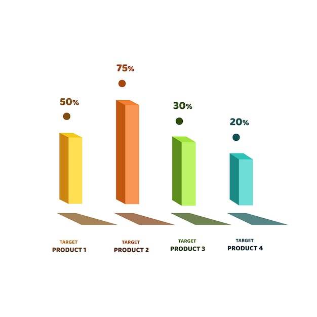 3D-vector infographic ontwerpelementen