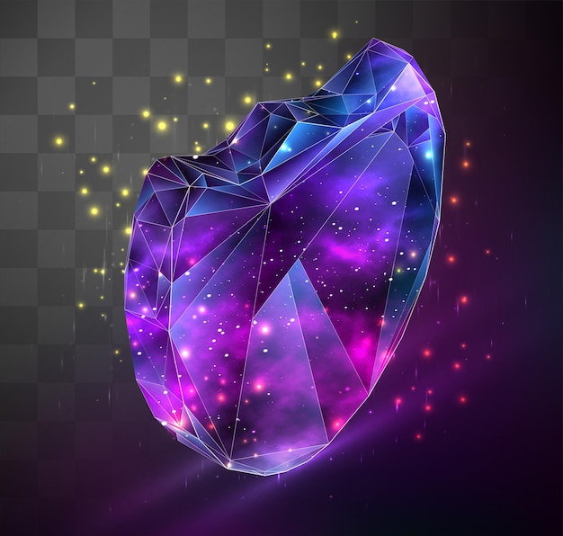 3d vector symbol on mosaic background, space locked in crystal object