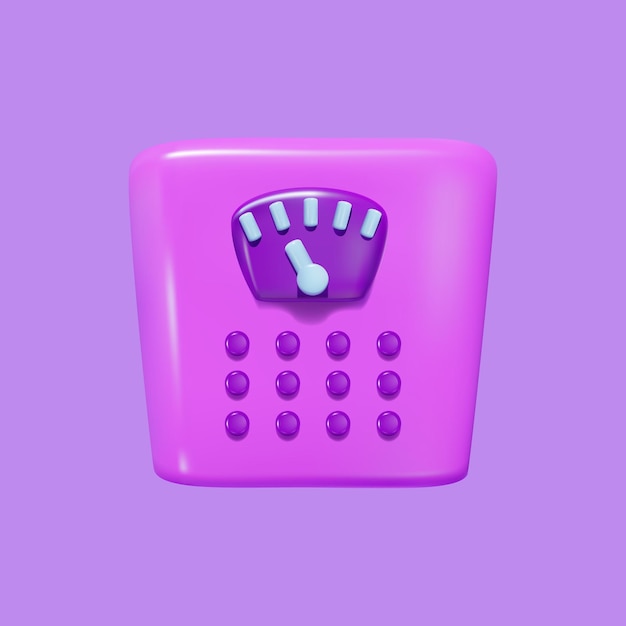 3d vector weight scales icon