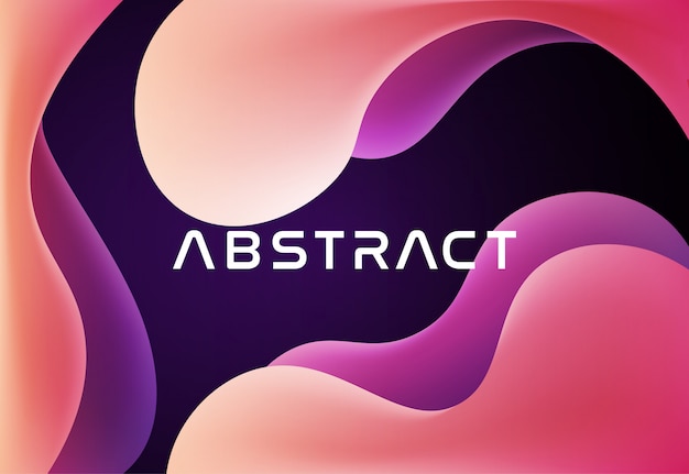 3D vloeibare abstract vector achtergrond