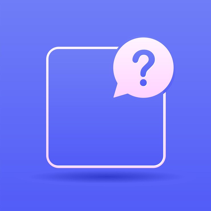 Vector 3d volumetric question mark. cut out of paper copy space. dialogue, bubble-style conversation on a p