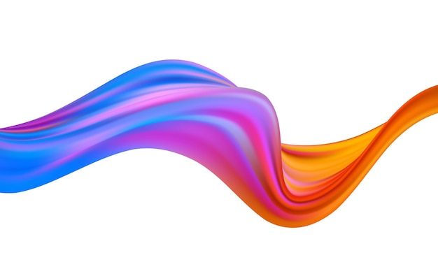 3d Wave Liquid shape color background