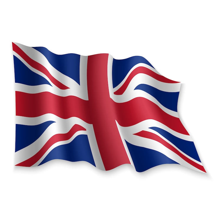 Vector 3d waving flag.