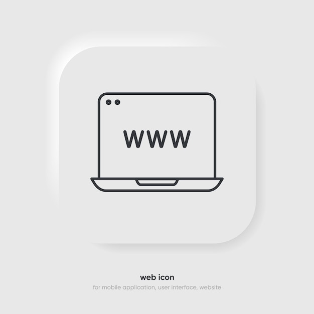 3d Web search symbol Internet icon Go to web icon Http address sign Globe network www website