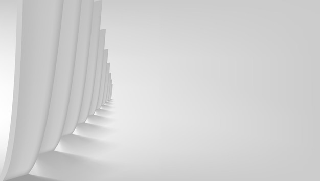 3D White And Black Abstract Back Minimal Design