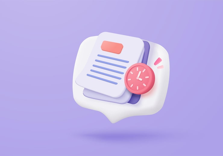 Vector 3d white clipboard task management todo check list assignment and exam checklist with clock icon efficient work on project plan fast progress level up concept 3d todo check icon vector render