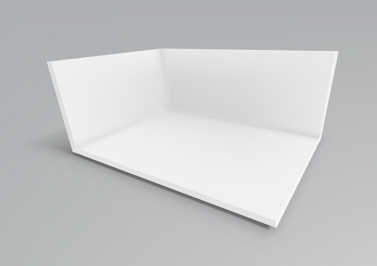 Vector 3d white empty promotional event show room