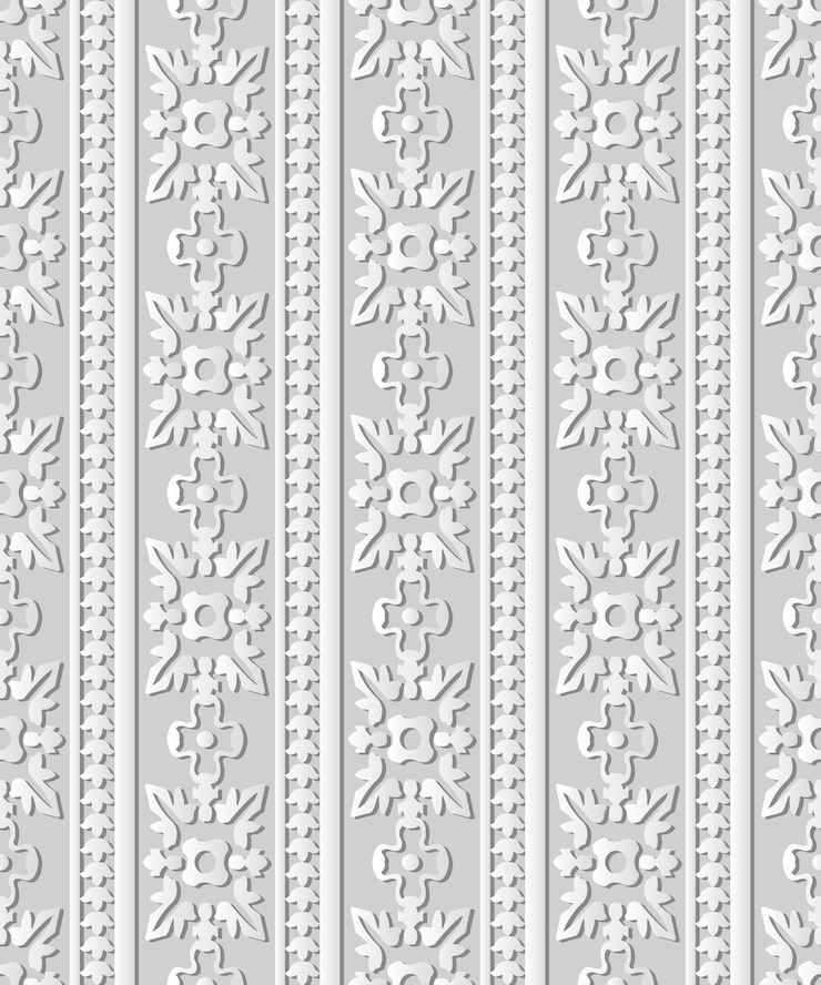 Vector 3d white paper art curve cross round leaf flower frame line, stylish decoration pattern.