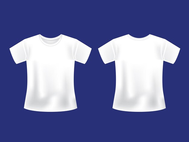 Premium Vector | 3d white tshirt mock up