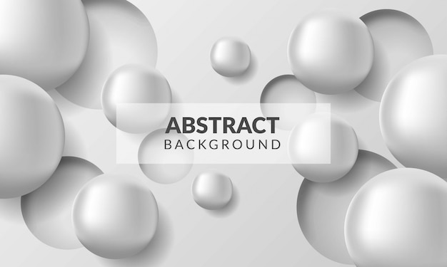 Vector 3d witte bal en gaten abstracte witte achtergrond