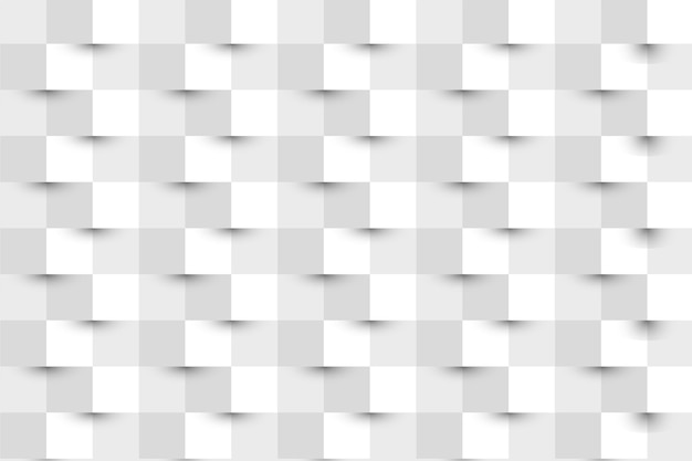 3d witte kleur abstracte vierkante geometrische vorm van grijze kubussen achtergrond textuur