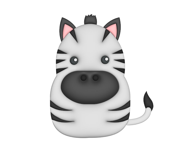 Vector 3d zebra