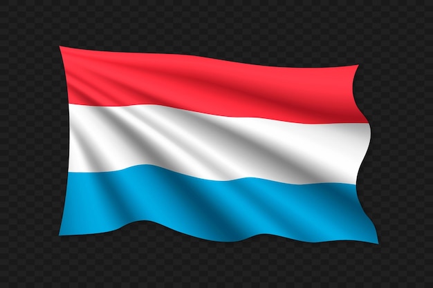 Vector 3d zwaaiende vlag