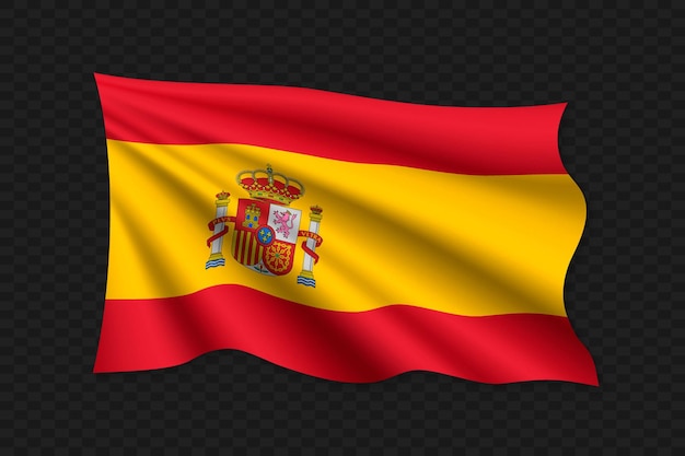 3D zwaaiende vlag